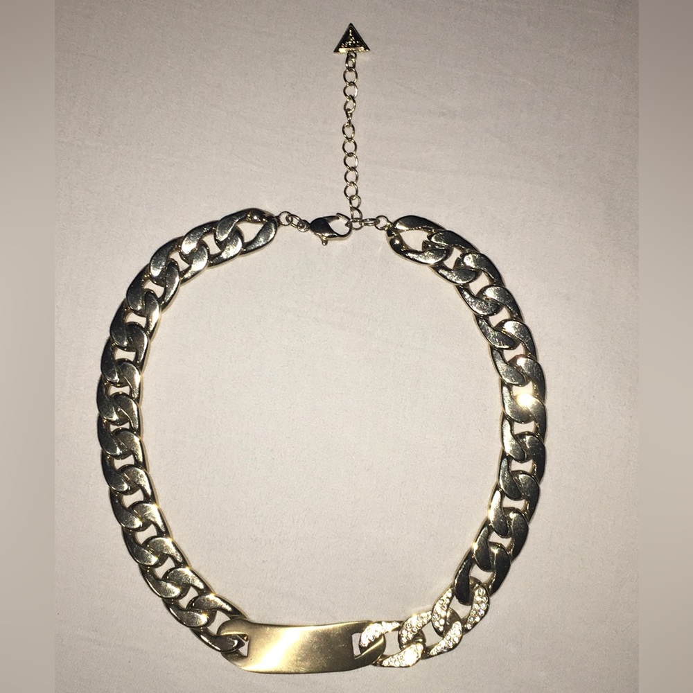 Guess rhinestone chain necklace